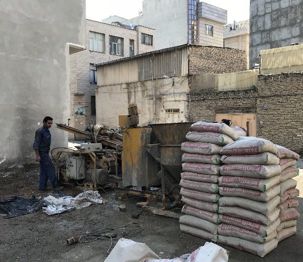 میکروپایل در ساختمان دارای نشست